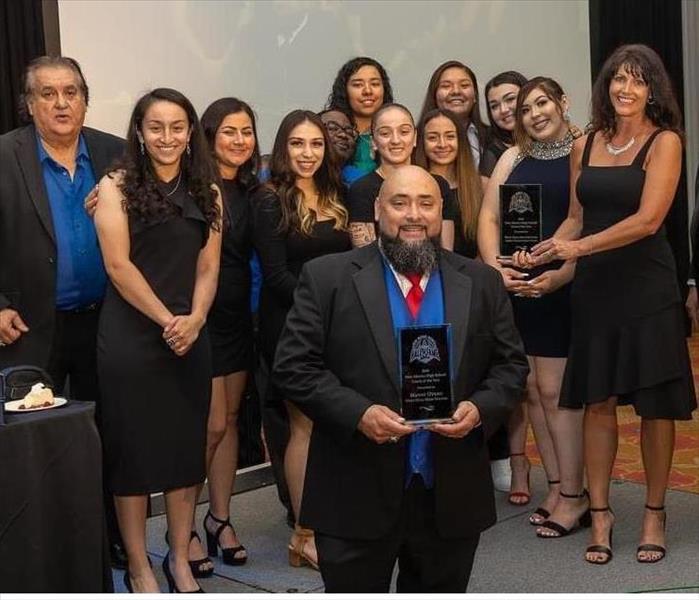 West Mesa Mustang State Winners - Owner presenting award